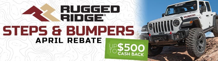 Rugged Ridge Steps & Bumpers Rebate