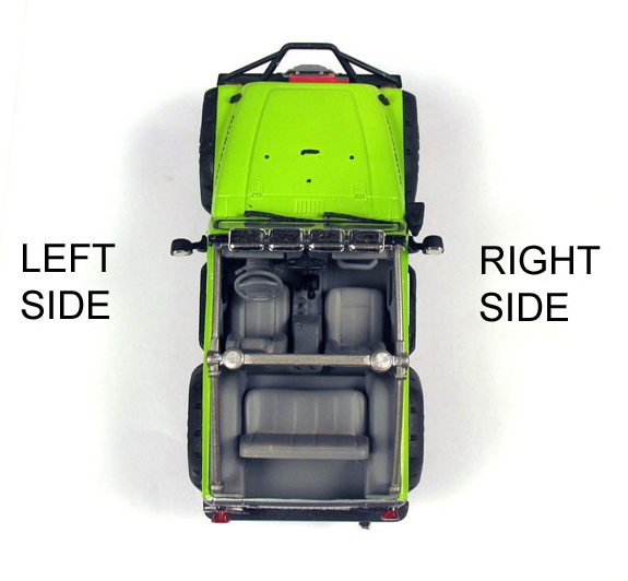Left and Right Hand Side Driving on a Wrangler Jeep