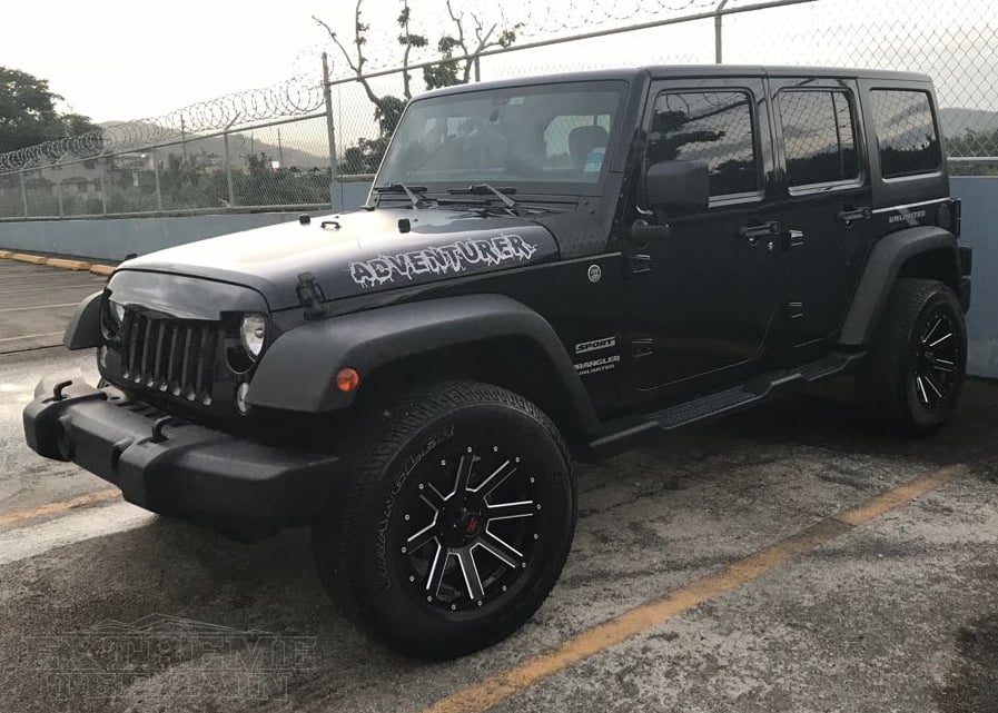 2014 4-Door Wrangler JK Sitting on Havok Off-Road Wheels