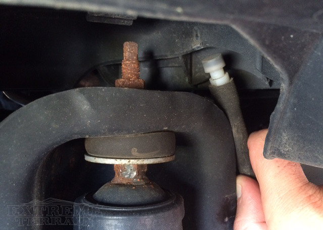 Front Breather Tube on a Wrangler