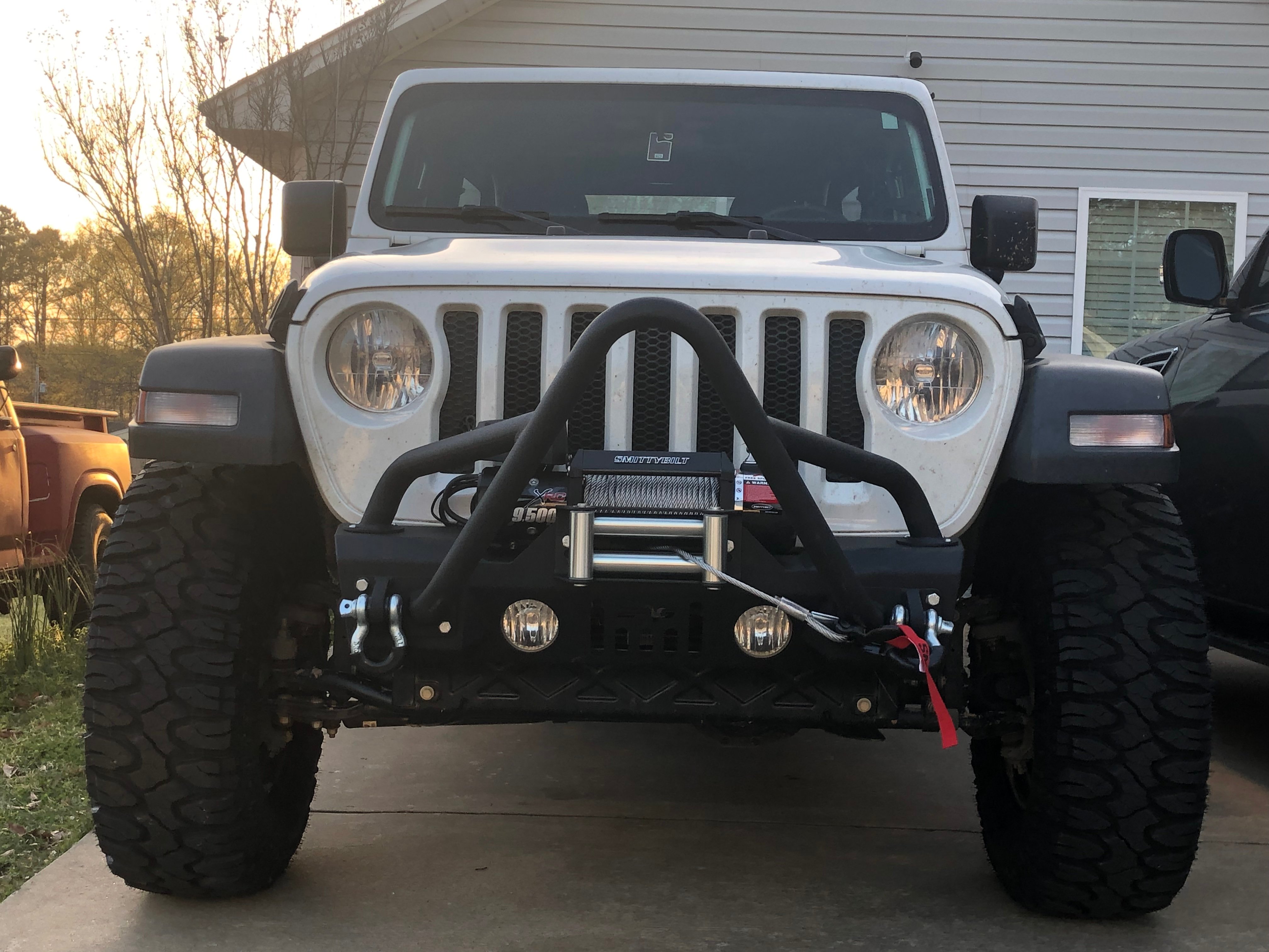 Warn Zeon vs VR winch comparison mounted on a Jeep