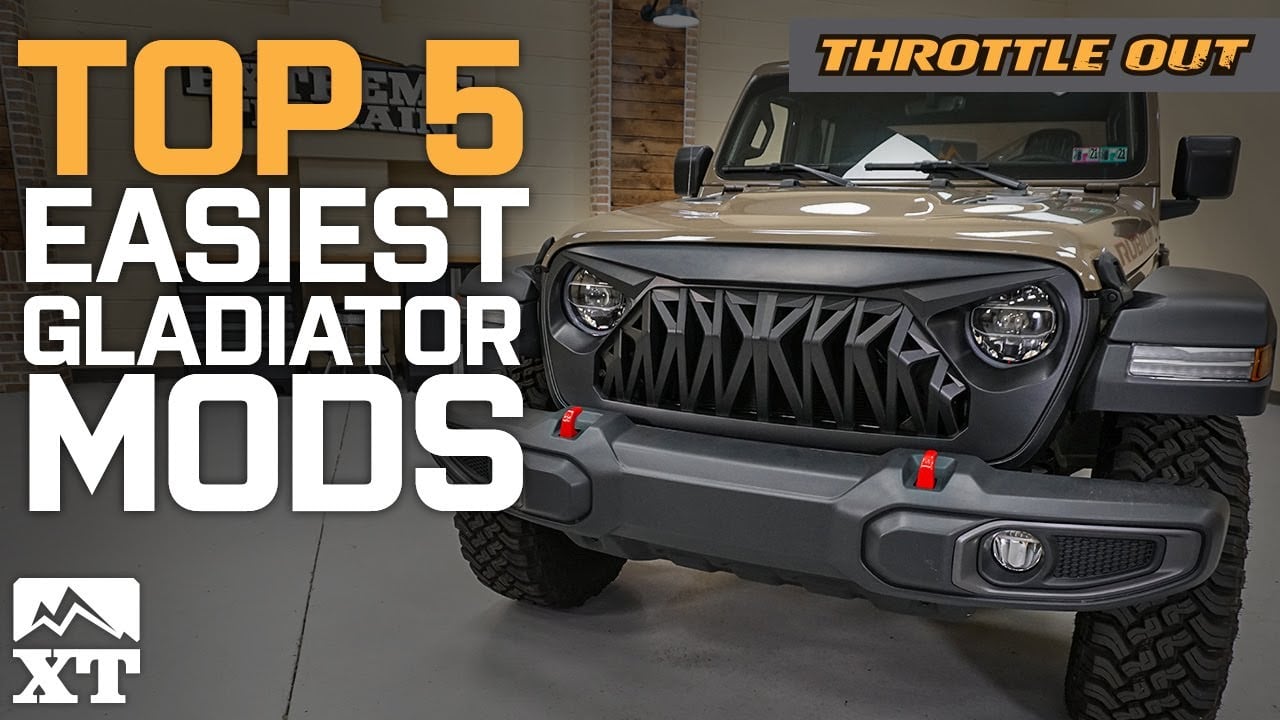 Top 5 Easiest Mods For Your Jeep Gladiator - Throttle Out