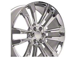 CV44 Chrome 6-Lug Wheel; 24x10; 24mm Offset (04-15 Titan)