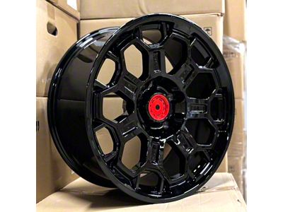 TR9 Gloss Black 5-Lug Wheel; 18x9; 12mm Offset (14-21 Tundra)