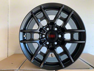 TR4 Matte Black 6-Lug Wheel; 17x9; 0mm Offset (24-25 Tacoma)