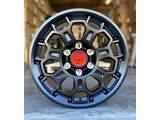 TR9 Matte Black 6-Lug Wheel; 17x8; 5mm Offset (24-26 Tacoma)