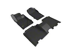 3D MAXpider KAGU Series All-Weather Custom Fit Front and Rear Floor Liners; Black (21-24 Bronco 4-Door)