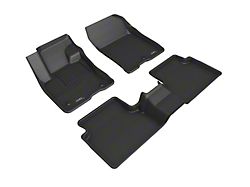 3D MAXpider KAGU Series All-Weather Custom Fit Front and Rear Floor Liners; Black (21-25 Bronco Sport w/ Vinyl Floors)