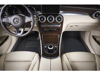 3D MAXpider Elegant Perfect Fit Carpet Front and Second Row Floor Liners; Black (13-21 Jeep Grand Cherokee WK2 w/ Dual Posts on Passengers Side)