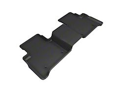 3D MAXpider KAGU Series All-Weather Custom Fit Second Row Floor Liner; Black (22-25 Jeep Grand Cherokee WL w/o Third Row Seats, Excluding 4xe)