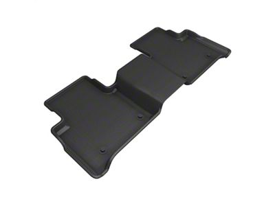 3D MAXpider KAGU Series All-Weather Custom Fit Second Row Floor Liner; Black (22-25 Jeep Grand Cherokee WL w/o Third Row Seats, Excluding 4xe)