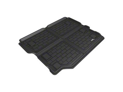 3D MAXpider KAGU Series All-Weather Custom Fit Cargo Liner; Black (18-25 Jeep Wrangler JL 4-Door w/o Subwoofer)