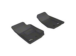 3D MAXpider KAGU Series All-Weather Custom Fit Front and Rear Floor Liners; Black (07-13 Jeep Wrangler JK 2-Door)