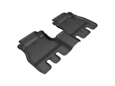 3D MAXpider KAGU Series All-Weather Custom Fit Rear Floor Liner; Black (18-25 Jeep Wrangler JL 4-Door, Excluding 4xe)