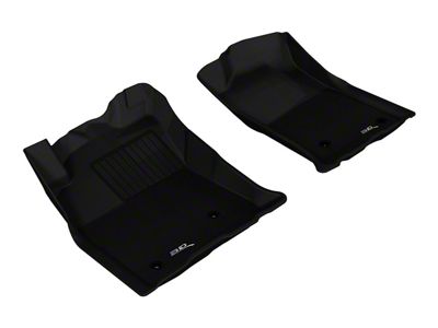 3D MAXpider KAGU Series All-Weather Custom Fit Front Floor Liners; Black (05-11 Tacoma)