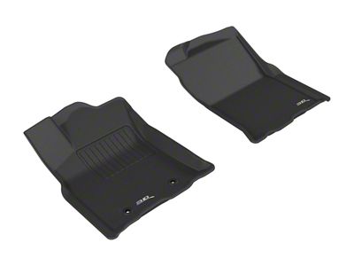 3D MAXpider KAGU Series All-Weather Custom Fit Front Floor Liners; Black (16-17 Tacoma)