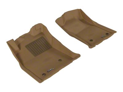 3D MAXpider KAGU Series All-Weather Custom Fit Front Floor Liners; Tan (05-11 Tacoma)