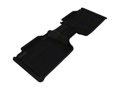 3D MAXpider KAGU Series All-Weather Custom Fit Rear Floor Liners; Black (12-23 Tacoma Access Cab w/ 2nd Row Center Storage Box)