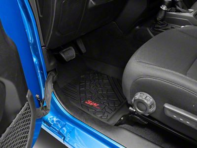 3W All Weather Front and Rear Floor Liners; Black (20-25 Jeep Gladiator JT)
