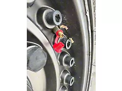 Valve Stem POP-CAPS; Red (Universal; Some Adaptation May Be Required)