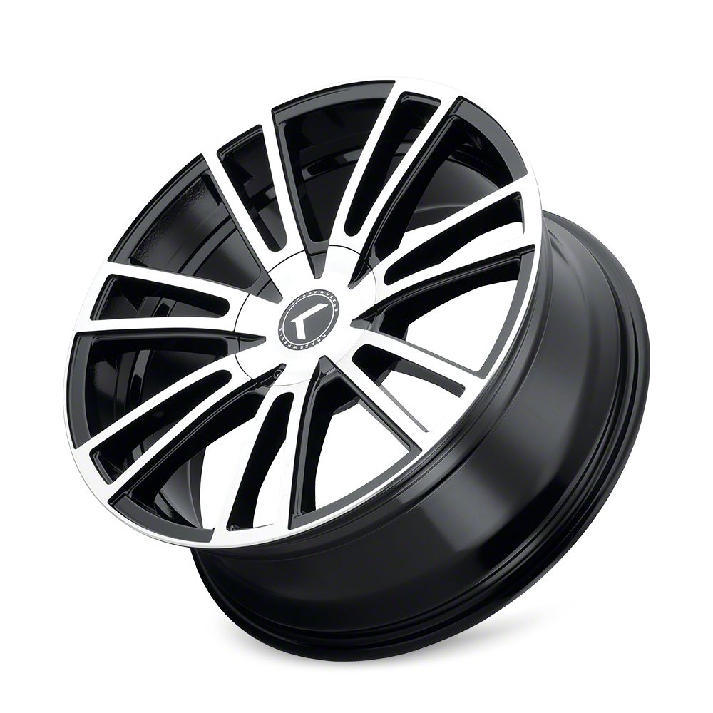 Kraze Jeep Wrangler Spectra Gloss Black Machined Wheel; 20x8