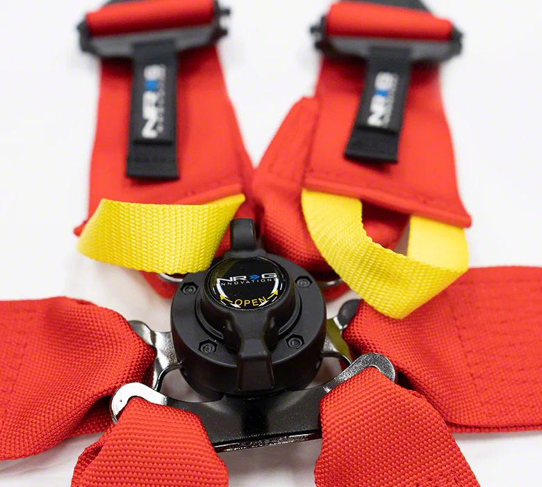 NRG HARNESS: 4-POINT RACE (RED) | Automotive