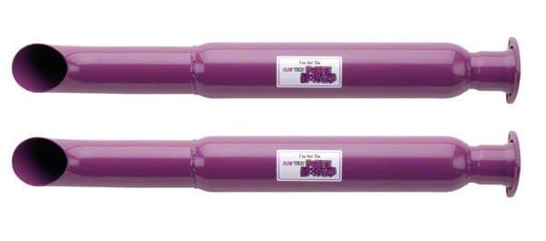 Flowtech Jeep Wrangler Purple Hornies Turn-Down Glasspack Muffler