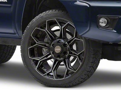 4Play 4P83 Brushed Black 6-Lug Wheel; 24x10; 18mm Offset (05-15 Tacoma)