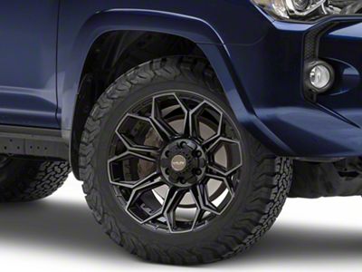 4Play 4P83 Brushed Black 6-Lug Wheel; 20x9; 0mm Offset (10-24 4Runner)