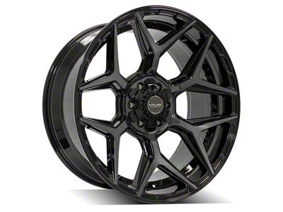 4Play 4P06 Brushed Black 6-Lug Wheel; 24x10; 18mm Offset (24-25 Tacoma)