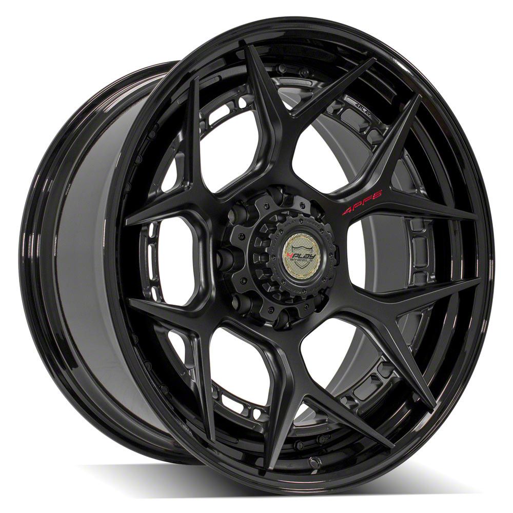 4Play Toyota 4-Runner Forged Series 4PF6 Matte Black Center with Gloss ...