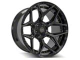4Play 4P06 Brushed Black Wheel; 20x10; -18mm Offset (20-25 Jeep Gladiator JT)