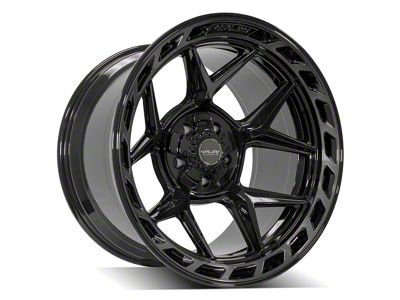 4Play 4P55 Brushed Black Wheel; 20x12; -44mm Offset (20-25 Jeep Gladiator JT)