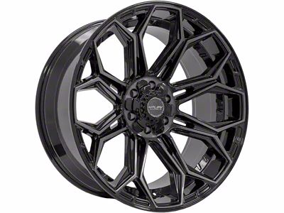 4Play 4P83 Brushed Black Wheel; 20x10; -18mm Offset (20-25 Jeep Gladiator JT)