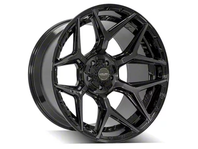 4Play 4P06 Brushed Black Wheel; 20x10; -18mm Offset (22-25 Jeep Grand Cherokee WL)