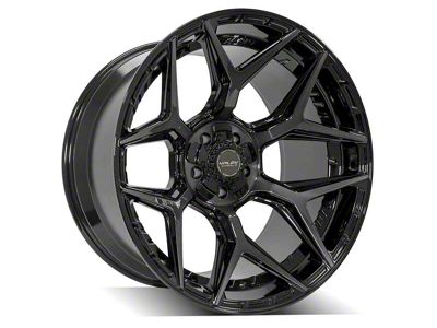 4Play 4P06 Brushed Black Wheel; 20x10; -18mm Offset (05-10 Jeep Grand Cherokee WK)