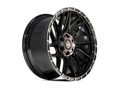 4Play Sport2.0 4PS28 Brushed Black Wheel; 20x9; -6mm Offset (07-18 Jeep Wrangler JK)