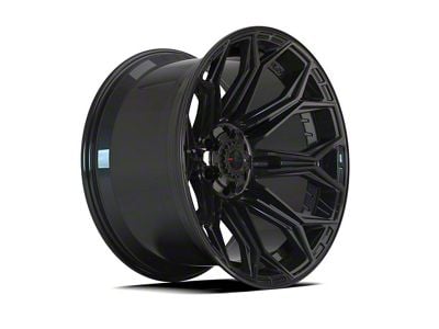 4Play 4P83 Gloss Black 6-Lug Wheel; 24x10; 18mm Offset (24-25 Tacoma)