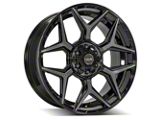 4Play 4P06 Brushed Black 6-Lug Wheel; 22x9; 12mm Offset (16-24 Titan XD)