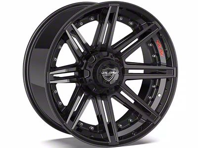 4Play 4P08 Brushed Black 6-Lug Wheel; 20x10; -18mm Offset (16-24 Titan XD)