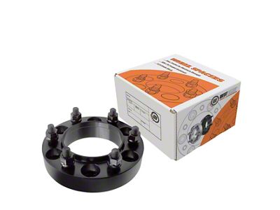 1.25-Inch Billet Wheel Spacer; Black (03-24 4Runner)
