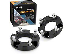 1.50-Inch Front Leveling Spacer Kit; Black (25-26 4Runner w/o AVS System, Excluding Trailhunter & TRD Pro)