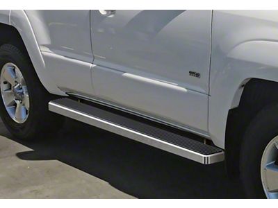 5-Inch iStep SS Running Boards; Hairline Silver (03-09 4Runner)
