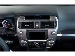 Above Center Air Vent Trim Strip; Domed Carbon Fiber (14-24 4Runner)
