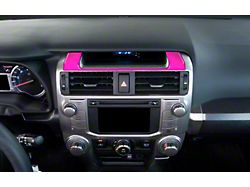 Above Center Air Vent Trim Strip; Hot Pink (14-24 4Runner)