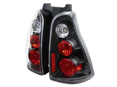 Altezza Tail Lights; Matte Black Housing; Clear Lens (03-05 4Runner)