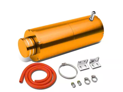 Aluminum Coolant Overflow Tank; Orange (Universal; Some Adaptation May Be Required)