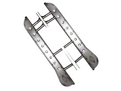 APEX Rock Sliders; Bare Steel (10-24 4Runner w/o X-REAS System)