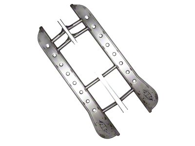 APEX Rock Sliders; Bare Steel (10-24 4Runner w/o X-REAS System)