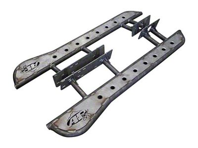 APEX Rock Sliders; Black (10-24 4Runner w/o X-REAS System)